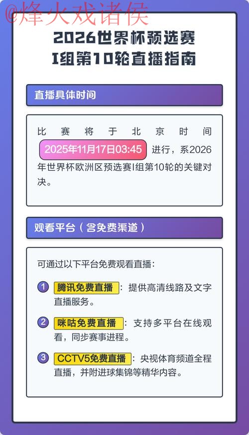 全面解析2026世界杯直播教程